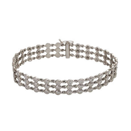 3-reihiges Brillantarmband zusammen ca.0,7 ct. - Foto 1