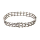 3-reihiges Brillantarmband zusammen ca.0,7 ct. - Foto 2