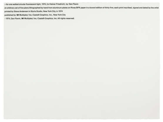 DAN FLAVIN (1933-1996) - фото 7 DAN FLAVIN (1933-1996) - фото 7
