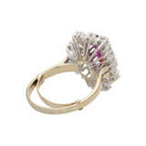 Ring mit Rubin von ca. 2,1 ct im Achtkant-Treppenschliff - фото 3