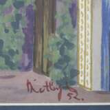 Scenography for the show Ar&scaron;il mal Alan (The Cloth Peddler) Tempera Mid-20th century - photo 2