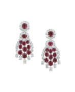 Rubin. VAN CLEEF & ARPELS RUBY AND DIAMOND EARRINGS Rubin. VAN CLEEF & ARPELS RUBY AND DIAMOND EARRINGS