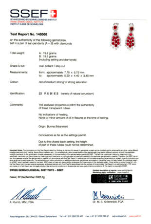 VAN CLEEF & ARPELS RUBY AND DIAMOND EARRINGS - photo 2