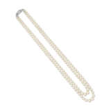 NATURAL PEARL, CULTURED PEARL AND DIAMOND NECKLACE - photo 1
