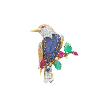 CARTIER PARIS MULTI-GEM `TUTTI FRUTTI` BROOCH - фото 1