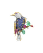 Изумруды. CARTIER PARIS MULTI-GEM &#39;TUTTI FRUTTI&#39; BROOCH