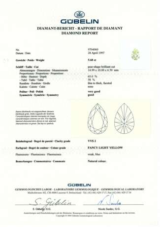 VAN CLEEF & ARPELS COLOURED DIAMOND AND DIAMOND RING - photo 2