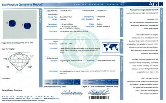 SAPPHIRE AND DIAMOND EARRINGS - photo 3