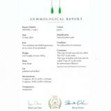 JADEITE AND DIAMOND EARRINGS - photo 2