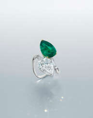 EMERALD AND DIAMOND RING