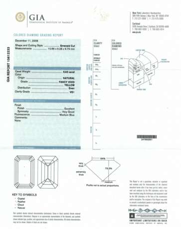 COLOURED DIAMOND AND DIAMOND RING - photo 2 COLOURED DIAMOND AND DIAMOND RING - photo 2