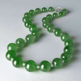 JADEITE BEAD AND DIAMOND NECKLACE - photo 1