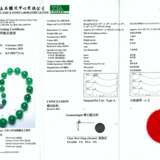 JADEITE BEAD AND DIAMOND NECKLACE - photo 3