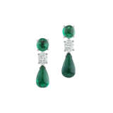 EMERALD AND DIAMOND EARRINGS - photo 2