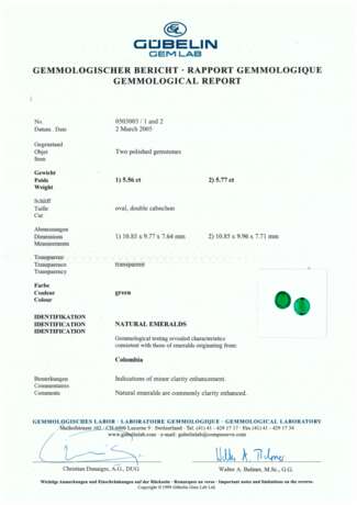 EMERALD AND DIAMOND EARRINGS - photo 5