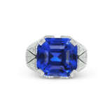 BUCHERER SAPPHIRE AND DIAMOND RING - photo 2