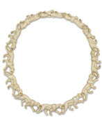 Halsketten. CARTIER DIAMOND AND EMERALD &#39;PANTH&#200;RE&#39; NECKLACE