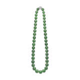 TWO JADEITE BEAD AND DIAMOND NECKLACES - photo 4