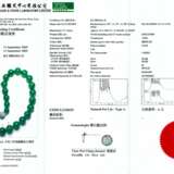 TWO JADEITE BEAD AND DIAMOND NECKLACES - photo 6