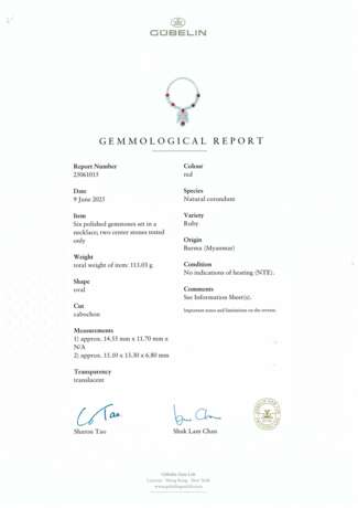 RUBY AND DIAMOND NECKLACE - фото 2