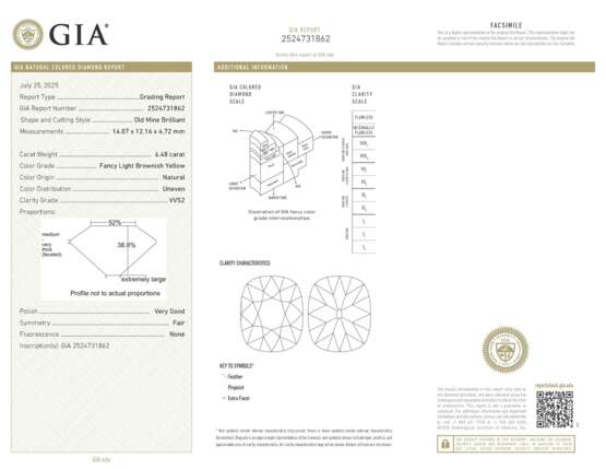 COLOURED DIAMOND AND DIAMOND EARRINGS - photo 2