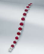 Bijoux de main. AN EXCEPTIONAL RUBY AND DIAMOND BRACELET
