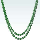 JADEITE BEAD AND DIAMOND NECKLACE - photo 1