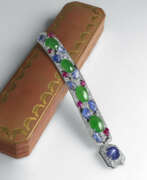 Bijoux de main. ART DECO MULTI-GEM &#39;TUTTI FRUTTI&#39; BRACELET, BY CARTIER