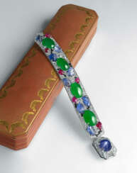 ART DECO MULTI-GEM &#39;TUTTI FRUTTI&#39; BRACELET, BY CARTIER