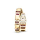 BULGARI RUBY, DIAMOND AND MOTHER-OF-PEARL `SERPENTI` WRISTWATCH - photo 1