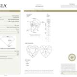 COLOURED DIAMOND AND DIAMOND RING - photo 2