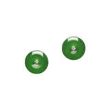 JADEITE AND DIAMOND EARRINGS - photo 1