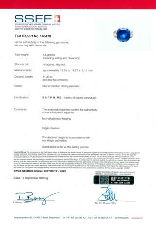 SAPPHIRE AND DIAMOND RING - фото 3