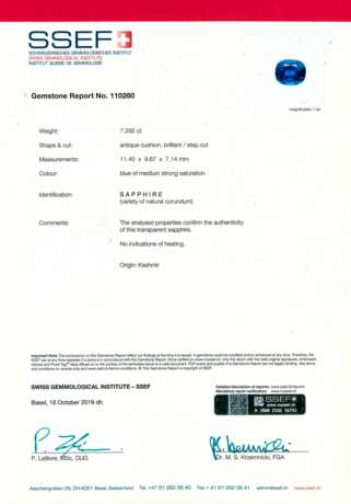 HARRY WINSTON SAPPHIRE AND DIAMOND RING - photo 2