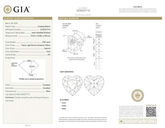 COLOURED DIAMOND AND DIAMOND RING - photo 2