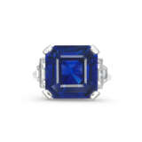 SAPPHIRE AND DIAMOND RING - photo 1