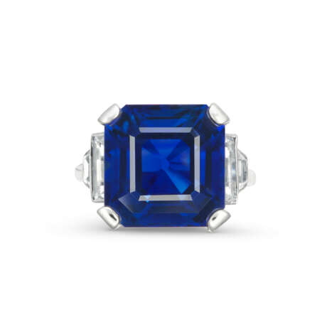 SAPPHIRE AND DIAMOND RING - photo 1