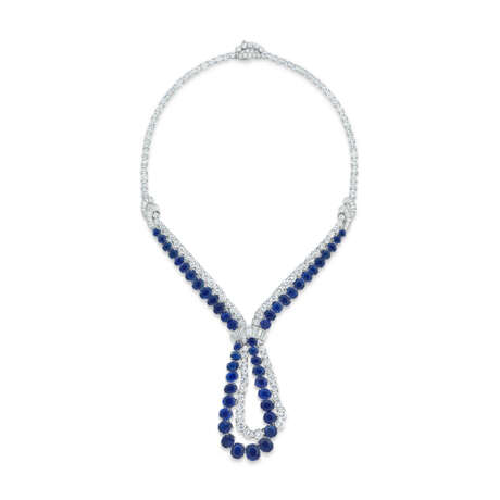 VAN CLEEF & ARPELS SAPPHIRE AND DIAMOND NECKLACE - photo 1 VAN CLEEF & ARPELS SAPPHIRE AND DIAMOND NECKLACE - photo 1