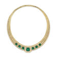 VAN CLEEF &amp; ARPELS EMERALD AND DIAMOND 'BRAHMS' NECKLACE - Аукционные цены