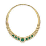 VAN CLEEF & ARPELS EMERALD AND DIAMOND `BRAHMS` NECKLACE - photo 1