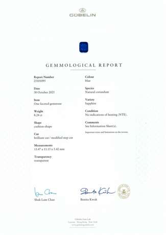 BUCHERER SAPPHIRE AND DIAMOND EARRINGS - photo 6