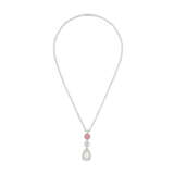 NATURAL PEARL, CONCH PEARL AND DIAMOND NECKLACE - photo 2