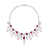 SET OF CONCH PEARL, SPINEL AND DIAMOND JEWELLERY - photo 2