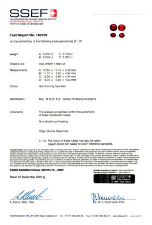 A SUPERB PAIR OF RUBY AND DIAMOND `RED BUTTERFLIES` EARRINGS, BY JAMES W. CURRENS - photo 4