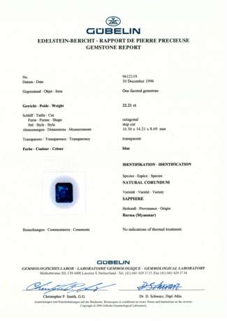 SAPPHIRE AND DIAMOND RING - photo 5