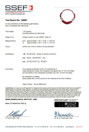 MULTI-GEM AND DIAMOND NECKLACE - фото 2