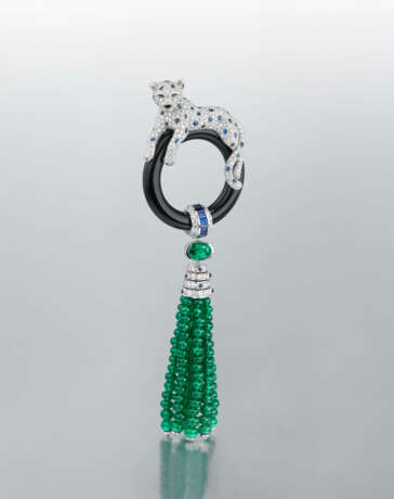 CARTIER MULTI-GEM `PANTH&#200;RE DE CARTIER` BROOCH/PENDANT - фото 1