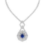 BUCHERER SAPPHIRE AND DIAMOND NECKLACE - photo 1
