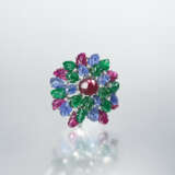 A UNIQUE MULTI-GEM `TUTTI FRUTTI` NECKLACE AND BROOCH, BY CARTIER - фото 6