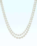 Жемчуг. NATURAL PEARL AND DIAMOND NECKLACE
